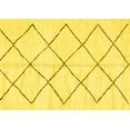 thumbnail image 1 of Ahgly Company Indoor Rectangle Solid Yellow Modern Area Rugs, 4' x 6', 1 of 4