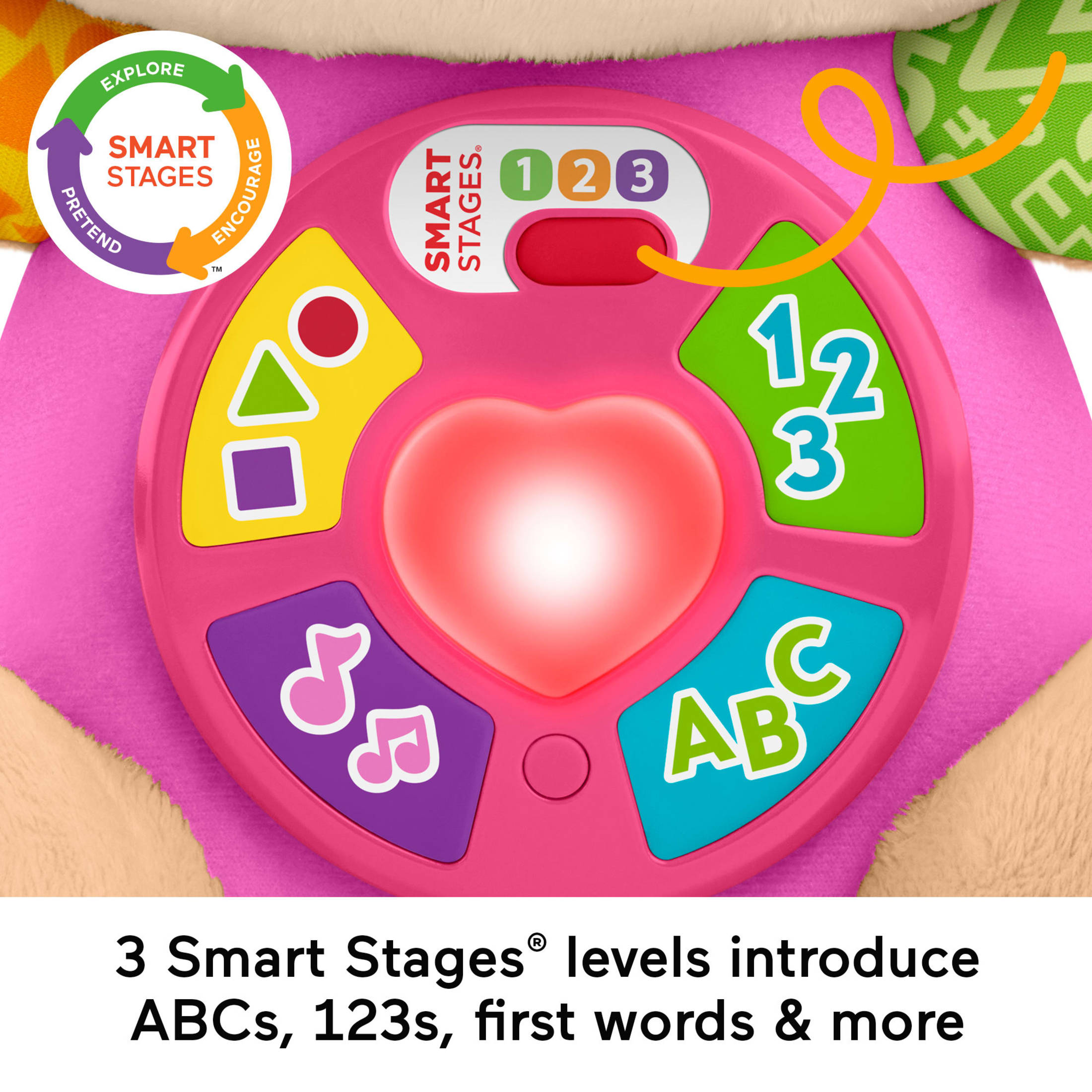 Fisher-Price Laugh & Learn Smart Stages Sis Pink Plush photo 3