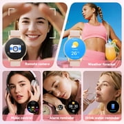 2026 New Smart Watch fits for Android and Iphone, 1.27 Smartwatch, Answer/Make Calls/100 Sports Modes/Message Reminder,IP68 Waterproof Fitness Tracker for Women, Gold