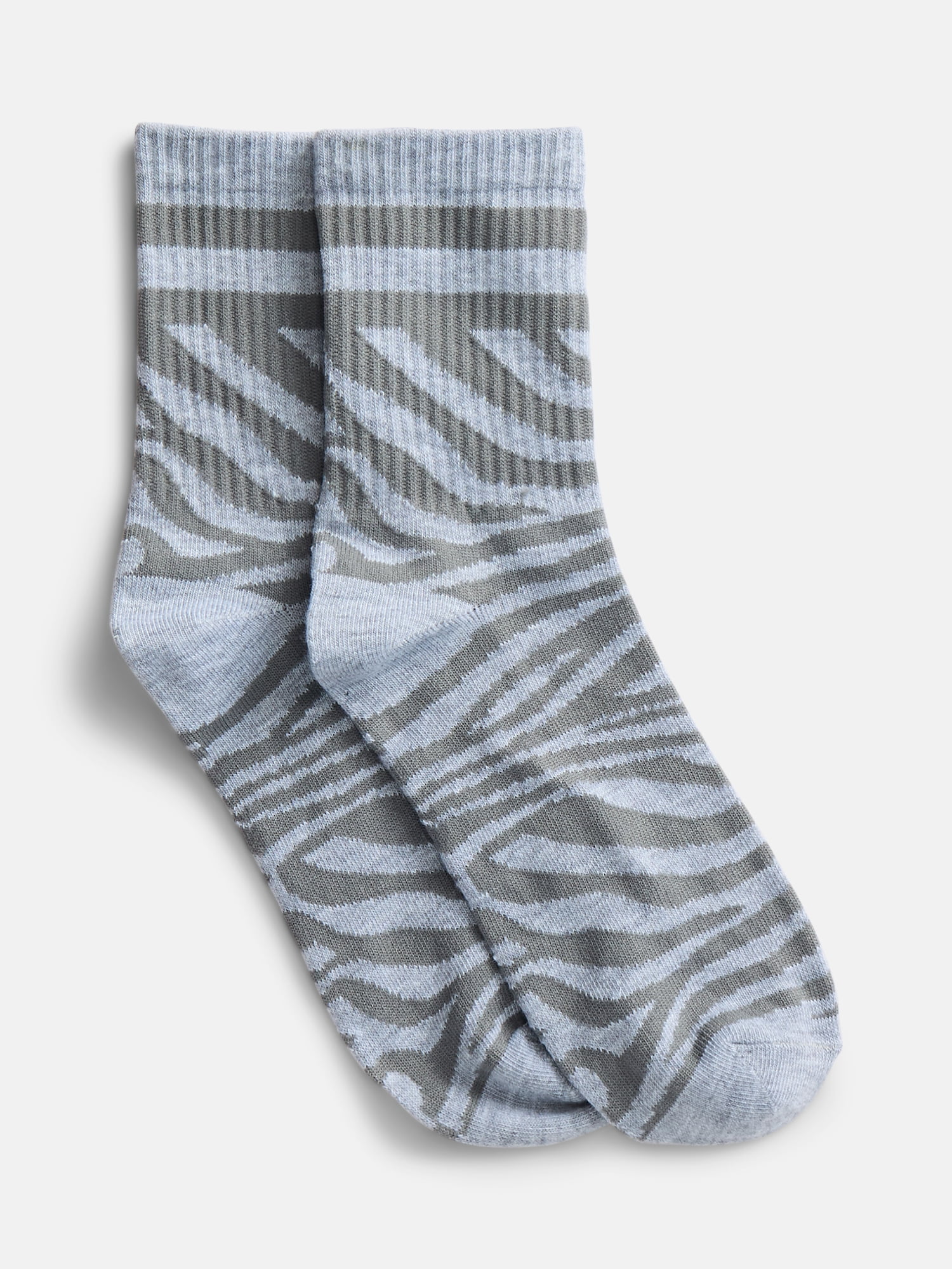No Boundaries Women's Ribbed Mid Crew Socks, 6 Pack, Shoe Sizes 4-10