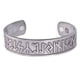 thumbnail image 2 of de joyería de brazalete de brazalete elástico ancho en runas Plata Sunnimix Brazalete con brazalete abierto, 2 of 8
