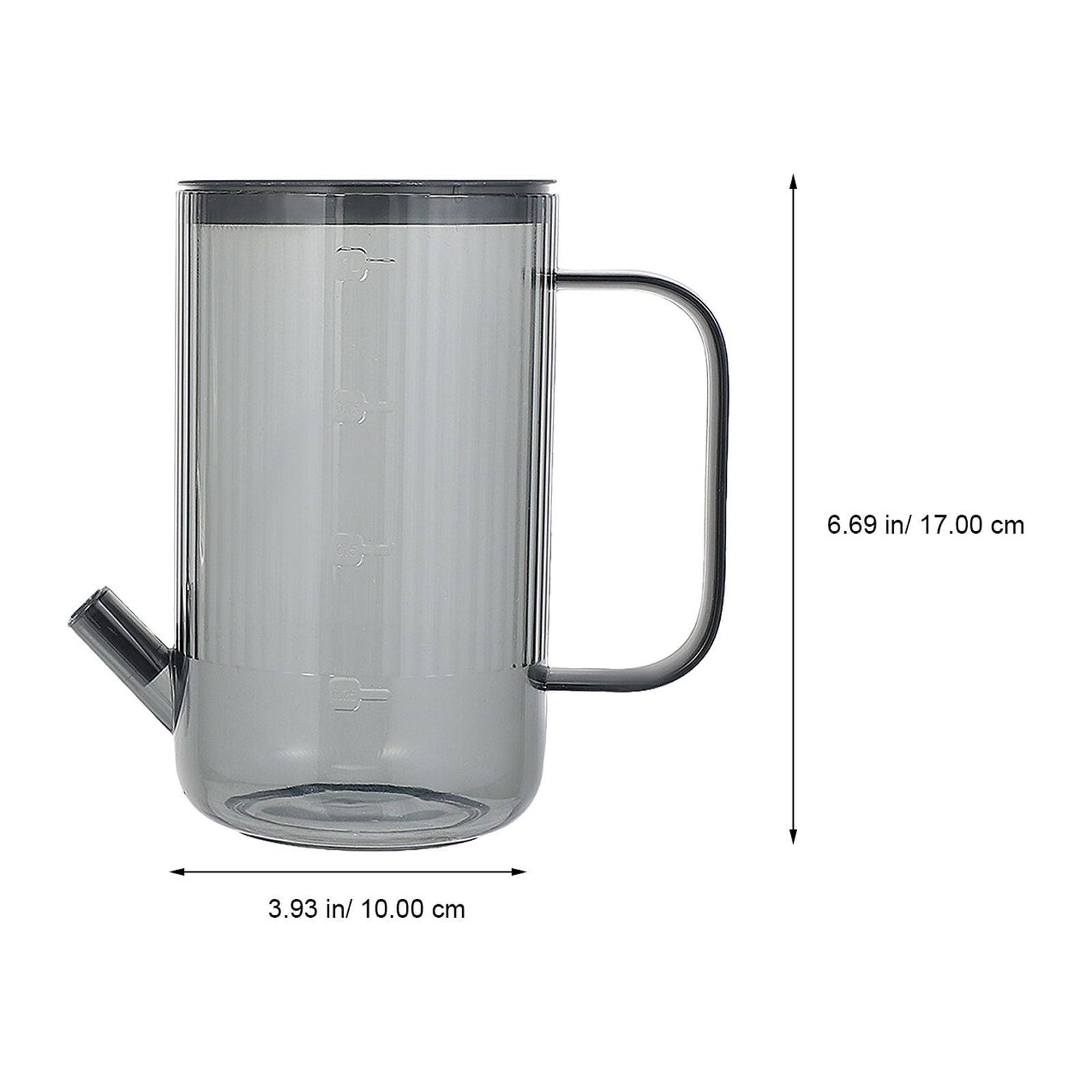 RENACLIPY Grey Plastic Watering Can with Spout for Indoor and Outdoor Garden Plants, 1 Piece Watering Kettle