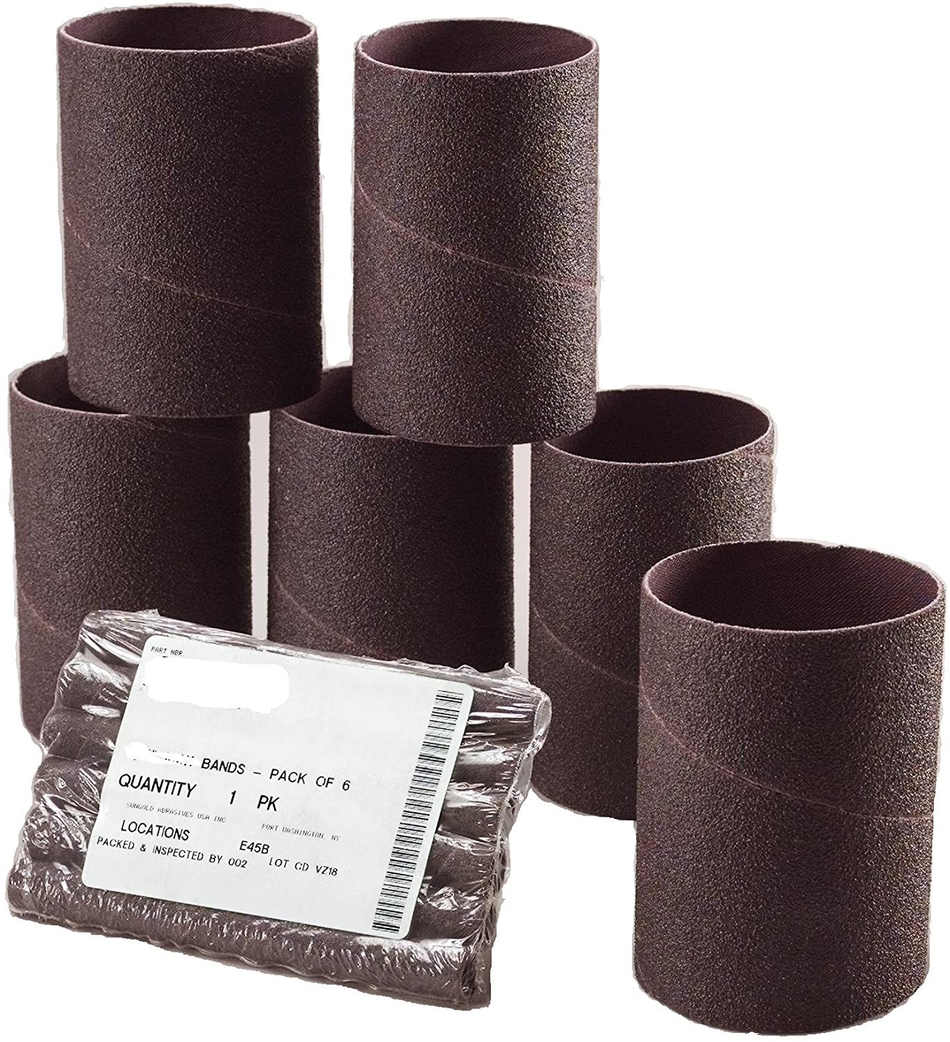 Spiral Bands Spindle Sanding Sleeves 11/2 in. by 41/2 in. 50 Grit