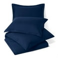 thumbnail image 2 of Hearth & Harbor 3-Piece Navy Duvet Cover Set, Twin, 2 of 5