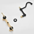 thumbnail image 6 of sumerain Wall Mount Bathtub Faucet Matte Black Tub Filler Vintage Leg clawfoot Tub Faucet, 6 of 9