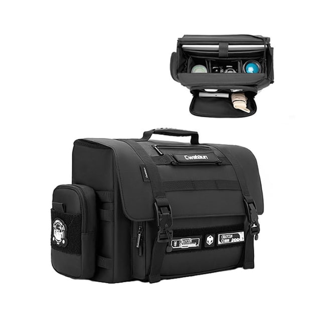 CWATCUN CWATCUN D115 Sac pour Appareil Photo Fonctionnel - Résistant à l'Eau, Bandoulière Ajustable, Conception à Compartiments Multiples pour Reflex Numérique et Accessoires, Taille Moyenne