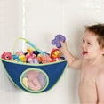 thumbnail image 3 of Organizador de juguetes de baño - AMBAS ventosas y pegatinas para colgar - Red de almacenamiento de soporte de juguetes de bañera - Bolsa de carrito de ducha de esquina para niños Zhivalor 220997-3, 3 of 8