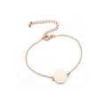 thumbnail image 1 of Brazalete de eslabones de cadena Qarigey ajustable para mujer oro rosa AP015797-02, 1 of 6