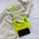 thumbnail image 3 of Bolso de hombro transparente para mujer, bolsos para las axilas, bolsos de mano de color sólido (amarillo) Ehuebsd Para Estrenar, 3 of 9