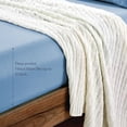 thumbnail image 5 of Cot Sheet 39" x 75" x 9" Narrow Twin Size - 2 Piece Cot Fitted Sheet - RV Bunk/Camp Bunk/Guest Beds/Army Cots/Trifold Mattress, Light Blue Solid, 5 of 8