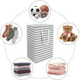 thumbnail image 4 of Paquete de 2 cestas para la colada de 75 l, cestas grandes plegables para la colada con asas fáciles de transportar, cesta de almacenamiento independiente impermeable para ropa, 24,4 pulgada, 4 of 5