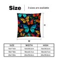 thumbnail image 5 of Flower Butterfly Decorative Pillows Covers Set of 2 - Unique Patterns, 16x16, 18x18, 20x20 Inches - Throw Pillow Covers for Home Decor, Bedroom, Living Room for Various Occasions, 5 of 6