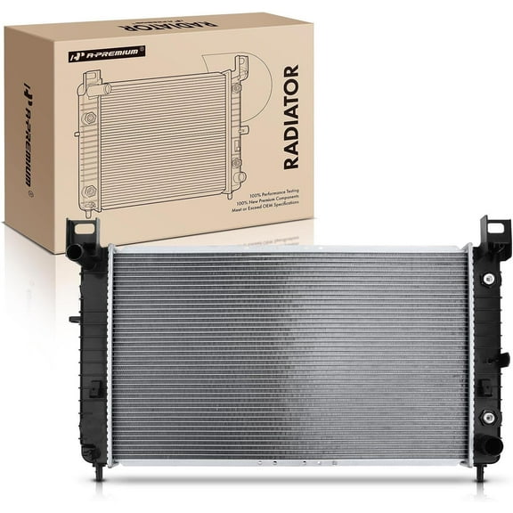 A-Premium Engine Coolant Radiator with Transmission Oil Cooler Compatible with Chevrolet Silverado 1500 2500, Tahoe 00-06 & GMC Sierra 1500 2500, Yukon, Automatic Trans, Replace# 52484047, 52486598