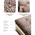 thumbnail image 5 of Footrest Ottoman Bench with Storage,34Inch Leopard Print Velvet Footstool, Coffee Table, Padded Seat, Storage Chest,Blanket Store with Flipping Lid for Livingroom and Bedroom, 5 of 11
