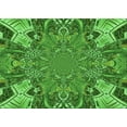 thumbnail image 1 of Ahgly Company Indoor Rectangle Patterned Green Area Rugs, 2' x 3', 1 of 6