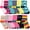 12 Pairs Motif Designs, variant on Womens Wholesale Bulk Warm And Cozy Fuzzy Socks, Colorful Winter Socks (12 Pairs Pink Breast Cancer Awareness)