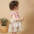 thumbnail image 3 of Baby Girl Romper Dresses Newborn Floral Summer Clothes Set Infant Backless One Piece Bodysuit Jumpsuit 3-24 months, 3 of 6