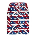 thumbnail image 5 of FAVIPT Fourth of July Shorts for Men Stars and Stripes Print Swim Trunks Elastic Waist Pockets Shorts with Compression Liner Lounge Vacation 2025 Beach Shorts Gray,XL, 5 of 6