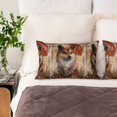 thumbnail image 3 of Pofeuu Vintage Shiba Inu Art Print Satin Pillowcase for Hair and Skin Pillow Cases, Silk Pillow Cases, Soft Cooling Pillow Covers, 20x30 Inches（Pillow core not included）, 3 of 7