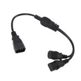 thumbnail image 1 of C14 To 2 C13 Power Adapter, 1 For 2 2.5A AC 250V C14 To 2 C13 Y Splitter  For Printers For Monitors, 1 of 8