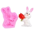 thumbnail image 3 of Harpily 50% Off Clear! Cake Molds Easter Bunny DIY Chocolate Cake Baking Tool Silicone Molds, 3 of 7