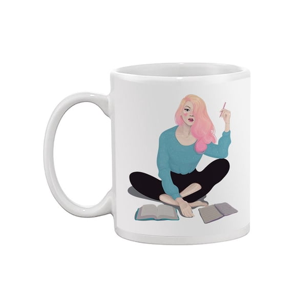 Woman Studying Mug -Image by Shutterstock,