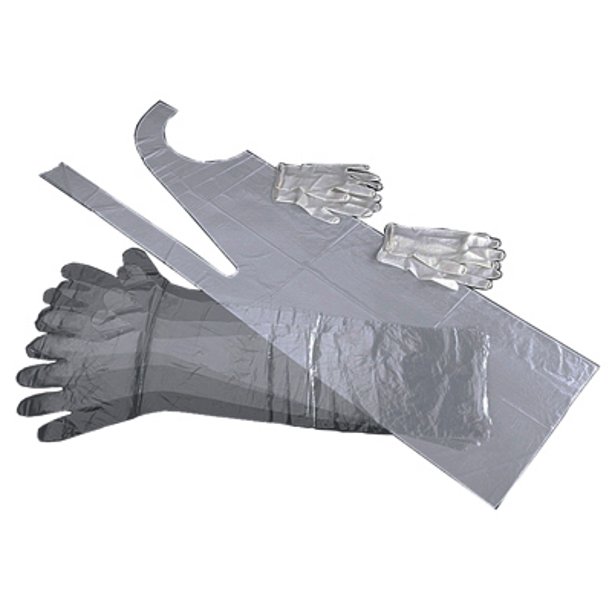 Allen Field Dressing Kit Includes Latex Wrist Length Gloves Shoulder