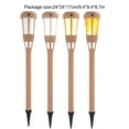 thumbnail image 3 of VONKY 4 Pack Solar Flame Light Torch Lamp Plastic Waterproof Flickering Decorative Lighting Landscape Driveway Decoration, 3 of 6