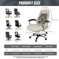thumbnail image 6 of FKELYI Grey Cat Print Office Chair Cover Anti-Dust Swivel Chair Slipcover Washable Computer Chair Protector for Gaming Chair Armchair Home Office Decoration, Small, 6 of 6