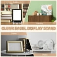 thumbnail image 7 of 4 Pcs 6" Acrylic Easel Display Stand, Folding Plate Display Stands Holder for Display Frames, Clear, 7 of 7
