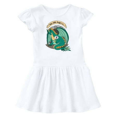 

Inktastic First Birthday This Little Dragon Is 1 Gift Baby Girl Dress