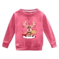 thumbnail image 4 of Hfolob Chandail en Molleton pour Filles Automne Hiver à Manches Longues Imprimé de Noël Col Rond pour Garçons Filles Plus Chaud en Polaire, 4 of 4