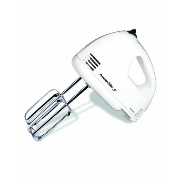 Proctor Silex Easy Mix 5-Speed Electric Hand Mixer, White