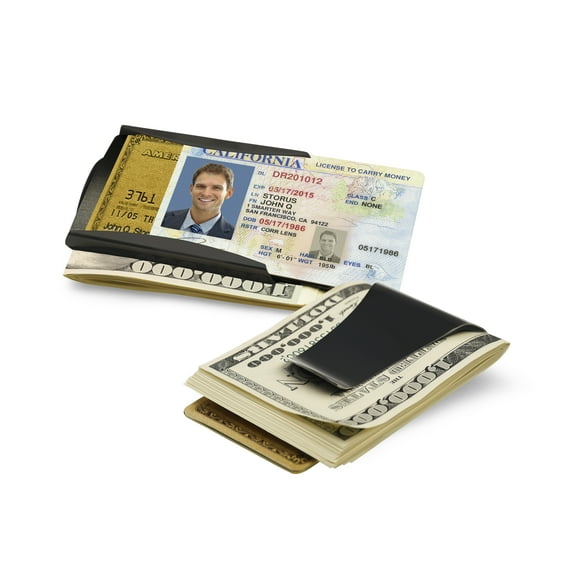Gun Metal Finish Smart Money Clip QGP8036