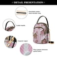 thumbnail image 4 of FORMRS Crossbody Bag for Women Quilted Travel Shoulder Cell Phone Purse with Chain Strap Handbag, Pink Gingerbread Houses, 4 of 7