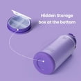 thumbnail image 6 of BOTTLE BOTTLE 32 oz Insulated Water Bottle Stainless Steel Sport Water Bottle with Straw Dual-use Lid Design for Gym with Pill Box (Dark Purple), 6 of 6