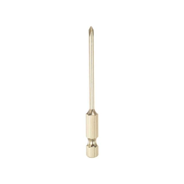 PH0 Phillips Cabeza Destornillador Taladro 3" Longitud 0.12" Diámetro 1/4 Pulgadas Hexagonal Vástago S2 Acero Magnético Cruzado Cabezal para Eléctrica Herramienta