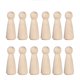 thumbnail image 2 of onlyliua Liquidación de Ahorro de Verano Muñecas de Madera Pintadas a Mano, Manualidades de Madera para Niños Sin Terminar, Juegos de Bloques En Blanco, 2 of 7