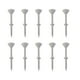 thumbnail image 2 of Pack de 10 clavos no limitantes de vidrio de golf – Soporte de plástico para tees de golf, PE de baja resistencia, diseño curvo duradero, soporte estable para la bola, surtido multicolor, 2 of 6
