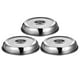 thumbnail image 2 of GOOHOCHY 3 uds tapa de Metal redonda Universal tapas de acero inoxidable tapa de comida cubiertas de comida occidental cubiertas de carne, 2 of 7