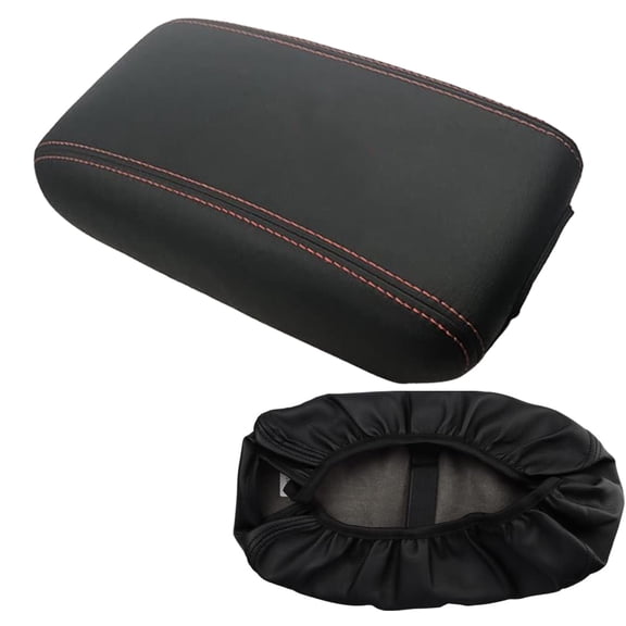 JJMY Car Center Console Lid Armrest Cover Custom For Dodge Durango 2011-2020 Black