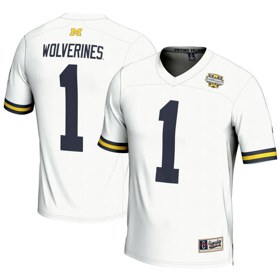 Men's GameDay Greats #1 White Michigan Wolverines College Football Playoff 2023 National Champions Lightweight Fashion