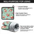 thumbnail image 7 of Pioneer Flower Floral Print Pattern Kitchen Oven Mitt and Pot Holder Sets 2 Pcs for Baking, Cooking and Grilling, Heat Resistant Up To 392 °F, 7 of 7