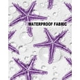 thumbnail image 5 of Pack of 2 Outdoor Pillow Covers, Summer Purple Starfish Texture White Waterproof Square Throw Pillowcase Cushion Decorative Pillow Covers for Couch Patio Tent, 26x26 in, 5 of 6
