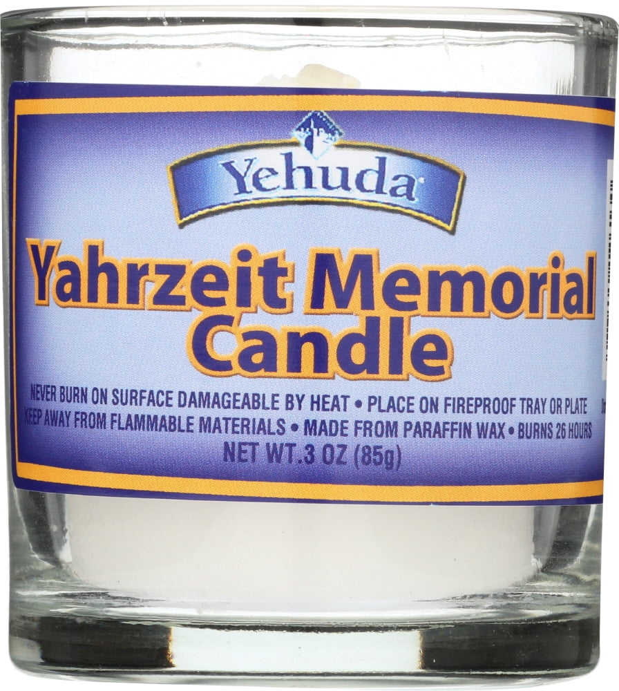 YAME Yahrzeit Memorial Candle Glass Tumbler, 1 ct, Only 1 Pack