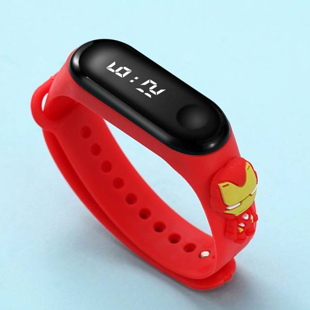 Nuevo Estilo Impermeable LED Reloj Impreso Correa De Dibujos Animados Niños Estudiante Pulsera Simple Electrónico Deportiva 4.8 2.7mil Calificaciones 10.8mil Vendidos Gao Jiahui unisex