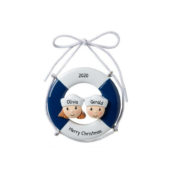 Personalized Couple Ornaments 2024 - Cruise Ship Couple Ornament, Our First Christmas Ornament