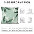 thumbnail image 5 of Acheng Short Plush Pillowcase 1 Piece - Palm Leaves with Lush Branches and Leaves, Tropical Jungle Palm Leaves with Charming Colors White, 5 of 5