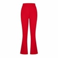 thumbnail image 6 of Scyoekwg Womens Dress Pants Yoga Work Pants High Waisted Office Bootleg Trousers Casual Stretch Slacks with Pocket (V06_Red,L), 6 of 6