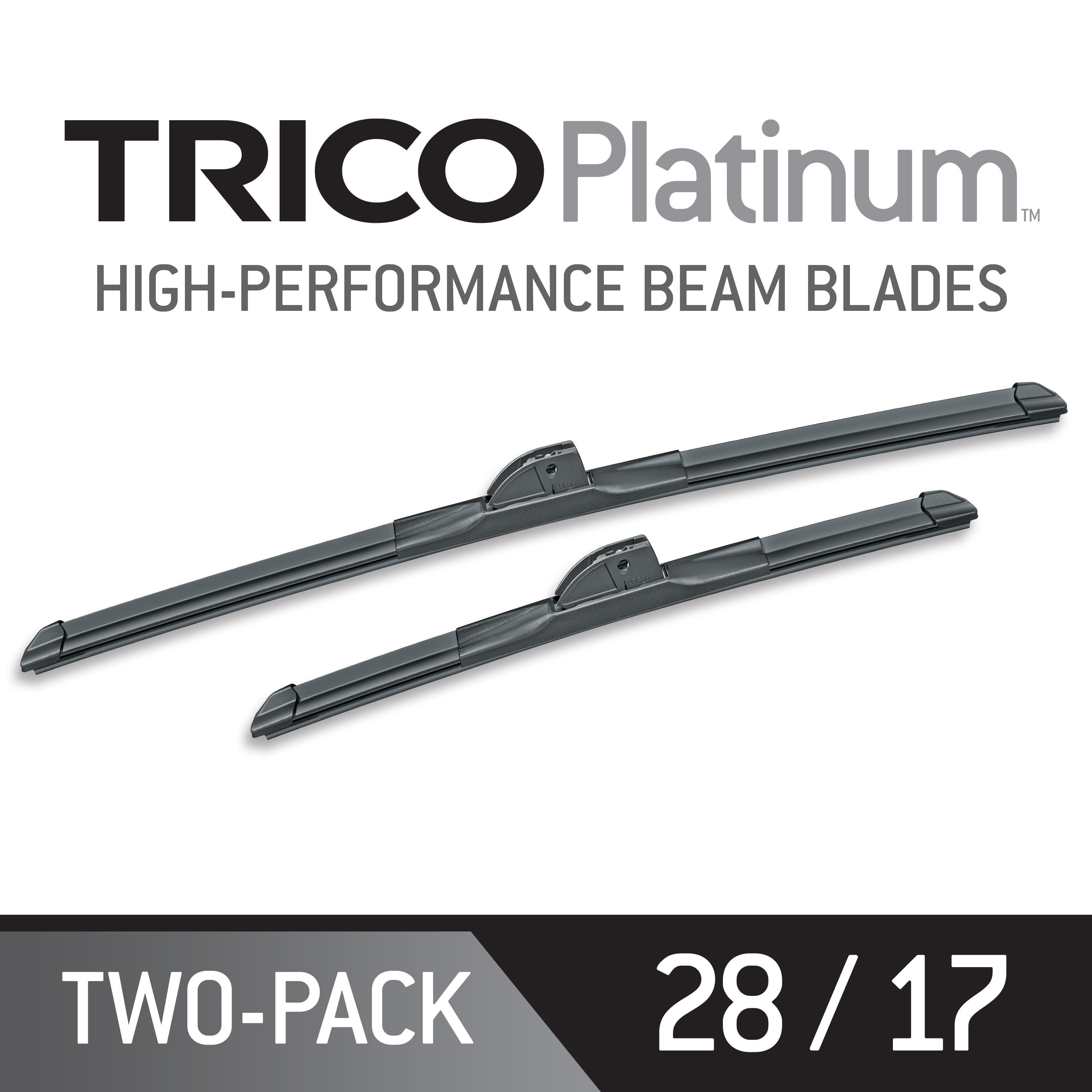 TRICO White® 28 Inch & 21 Inch Pack of 2 Extreme Weather Winter Automotive Replacement Windshield Wiper Blades for My Car Easy DIY Install & Superior Road Visibility 35-2821 